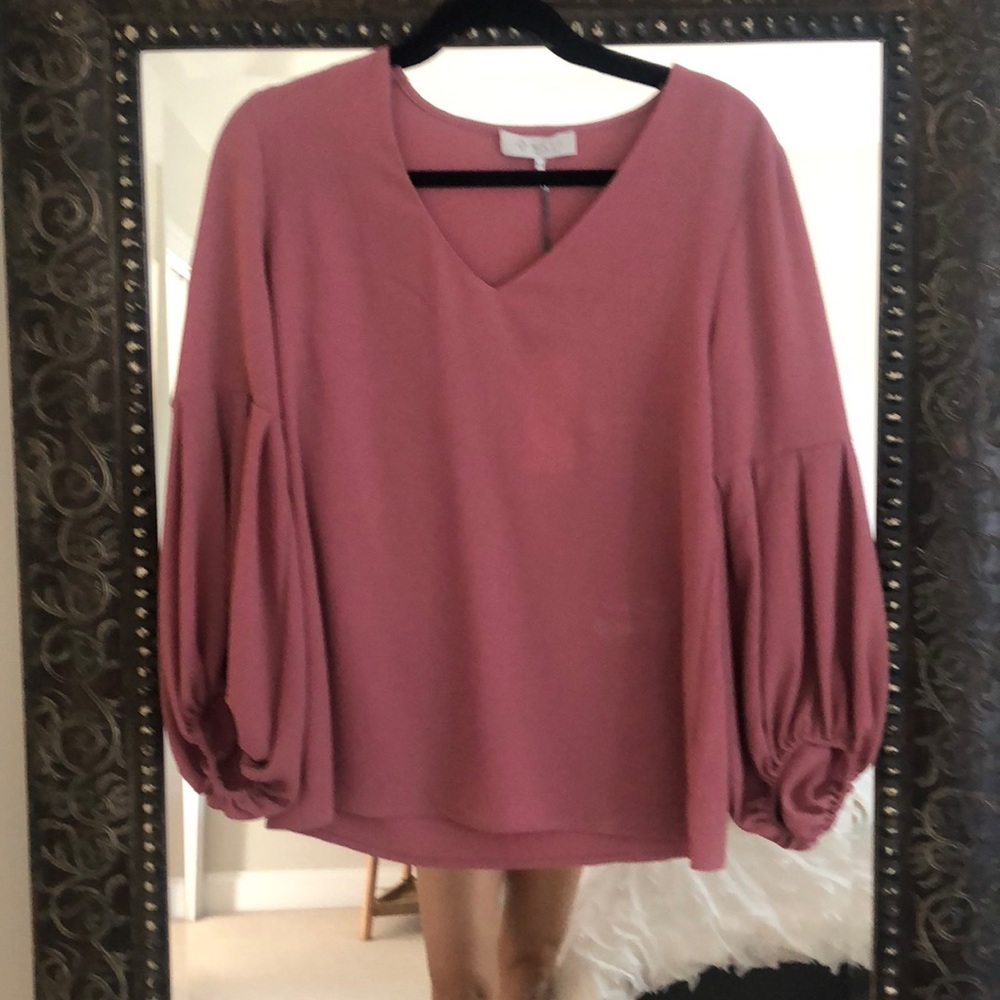 Rose pink blouse